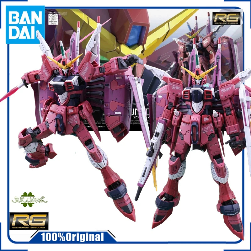 

Bandai Original RG Regular Edition 09 Justice Gundam Anime Action Figure Assembly Model Toys Gifts For Children