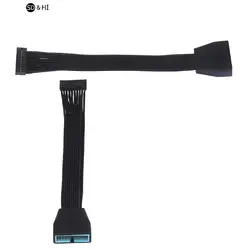 1pc Motherboard Mainboard USB3.0 19Pin 20Pin Female to USB 3.0 19pin 20 Pin Male Extension Conversion Connecting Cable 15cm