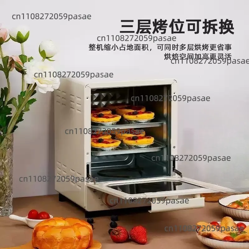 Cute Compact Two-Tier Multi-Function Home Oven for Baking Tarts