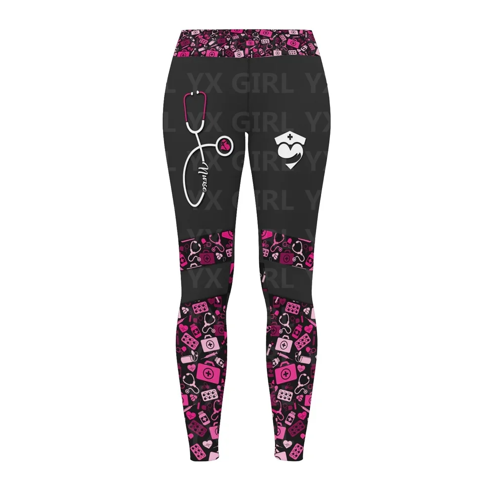 Nursing Tools Pattern Legging Medical Legging Nurse Legging , All Over Print Legging For Women