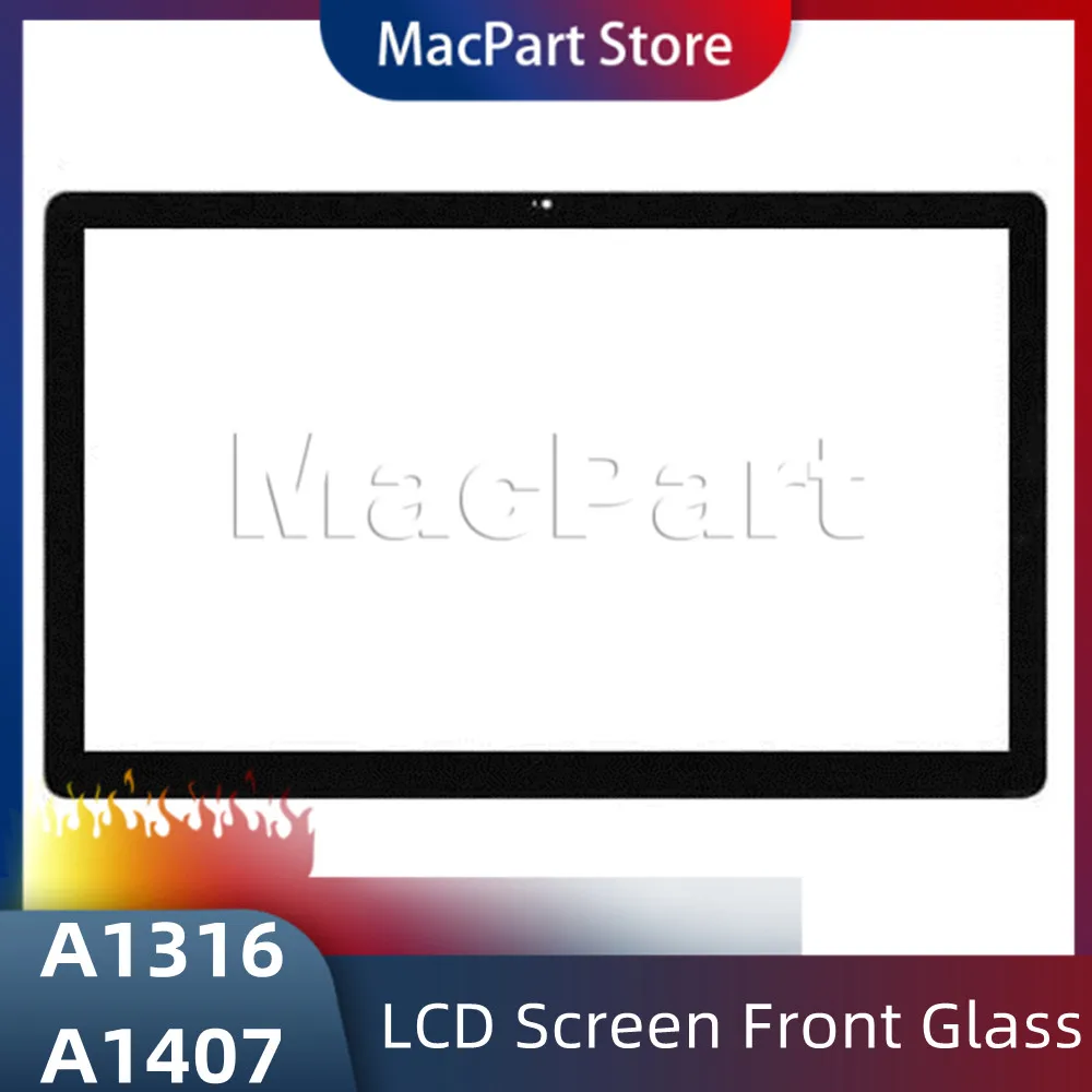 New A1316 A1407 LCD Screen Front Glass for Apple 27'' LED Cinema Display A1316 and Thunderbolt Display A1407 LCD Glass 2010 2011