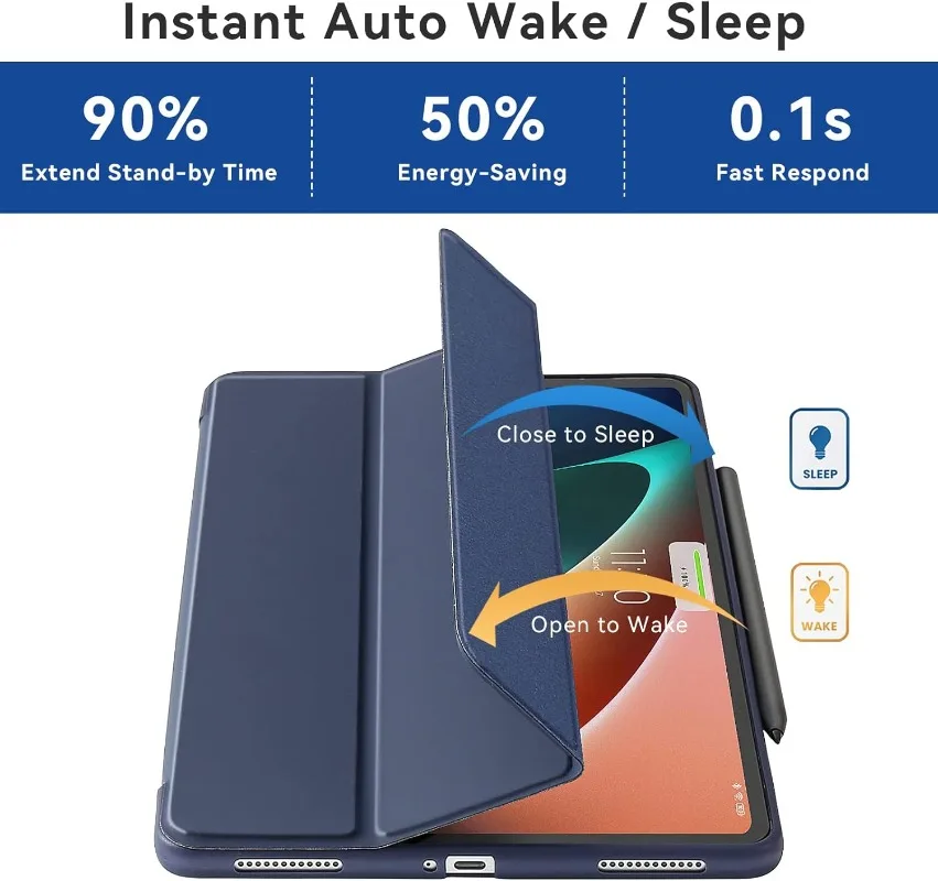 Custodia magnetica per Xiaomi Mi Pad 5/Mi Pad 5 Pro 11 pollici 2021 Tablet Cover Xiaomi PAD 5 Pro 5G 11 "Auto Sleep sveglia stand Funda capa