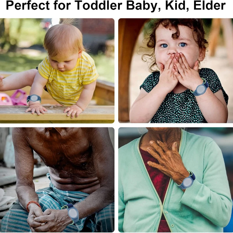 

For Apple AirTag Children's Wristband Case - Anti-Loss Protective Cover Watch Strap Locator for Kids