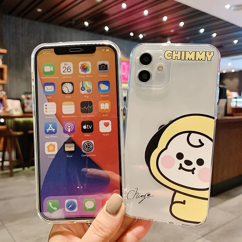 cute Chimmys Phone Case For Samsung S25 S24 S23 S22 S21 S20 FE Note20 Note10 Plus Ultra Lite 5G Clear Soft TPU Cover