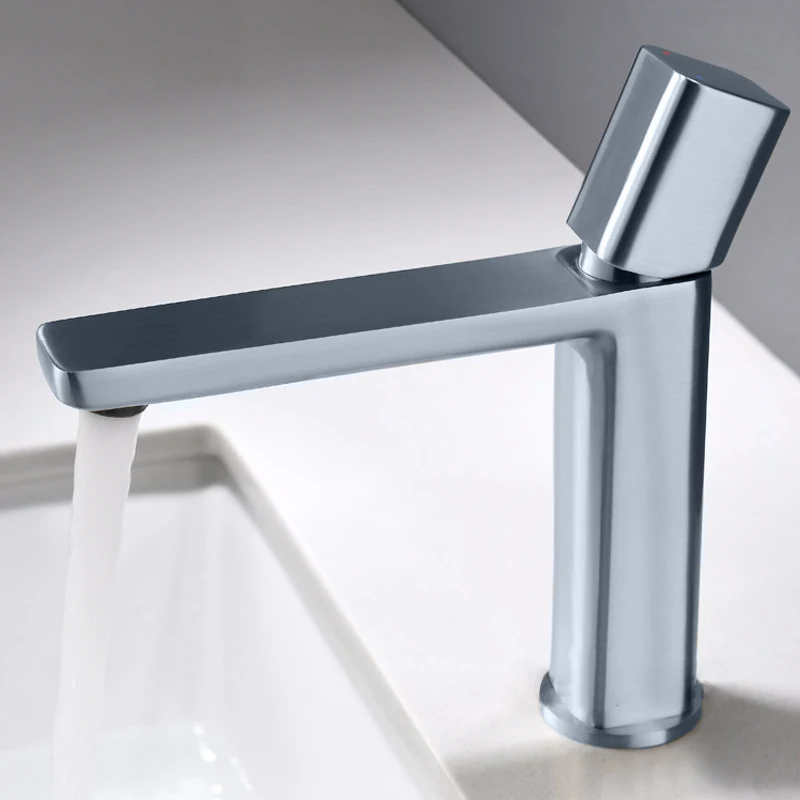 European Basin Faucet Waterfall Spout Deck Mounted Crane Tap Bathroom Brass Sink Faucet Single Handle Wash Hot Cold Mixer Tap