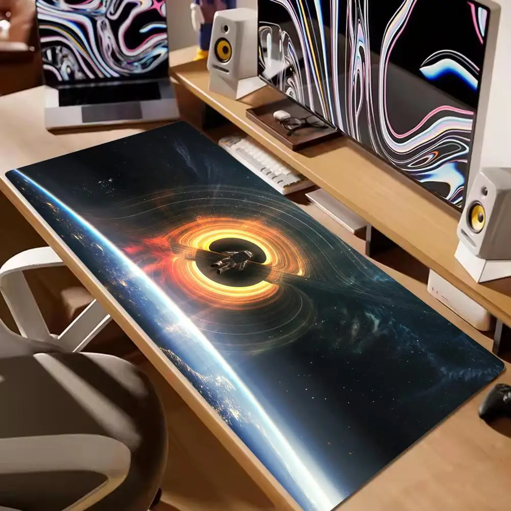 Space Astronaut Mauspad, neu, groß, für Computer, Büro, Spiel, Tischsets, XXL, Gummi, rutschfest, Gaming-Tastatur, Mauspad, lange Schreibtischunterlagen