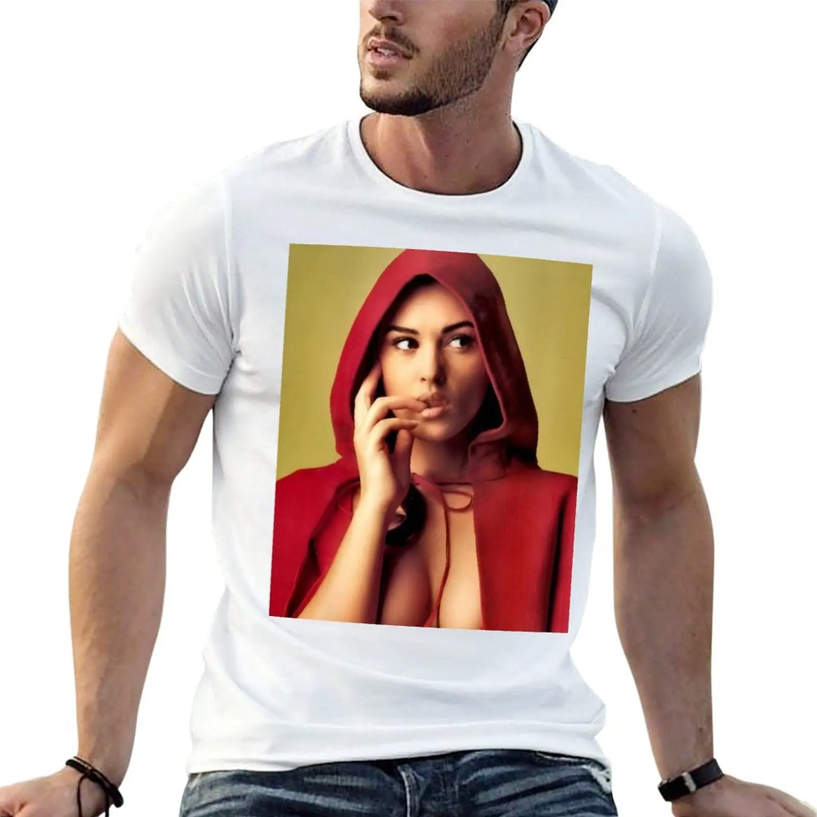 

Bellucci shirts cotton t shirt shirts graphic Monica for man man t T-Shirt printed for t man