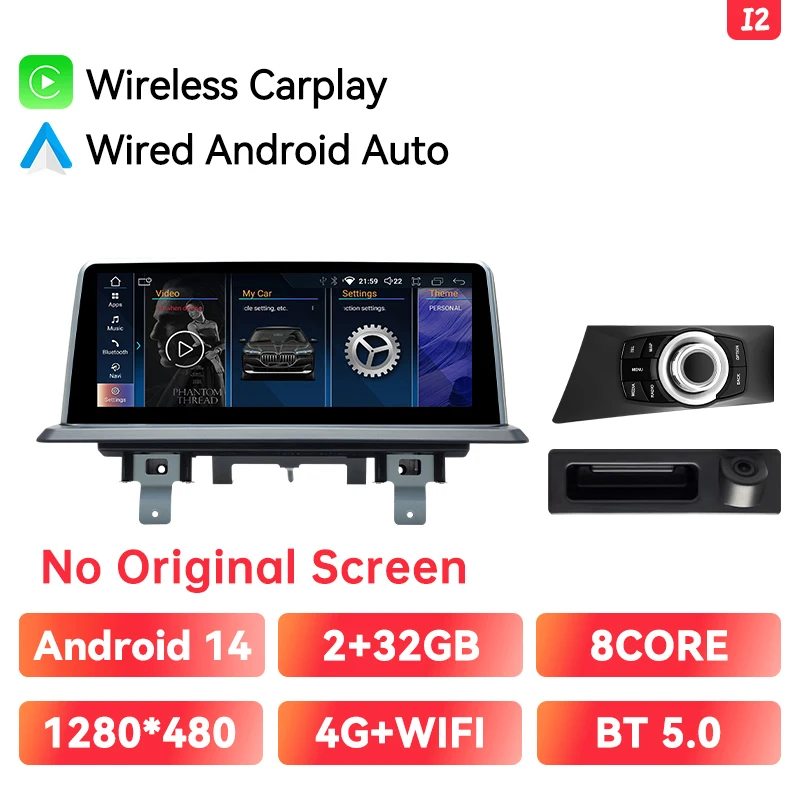 Ai Stem Draadloze Carplay Autoradio Multimedia Voor Bmw 1 Serie E81 E82 E87 E88 2005-2012 Dsp Gps 8 Core 6 + 128 Gb Gps Autoradio