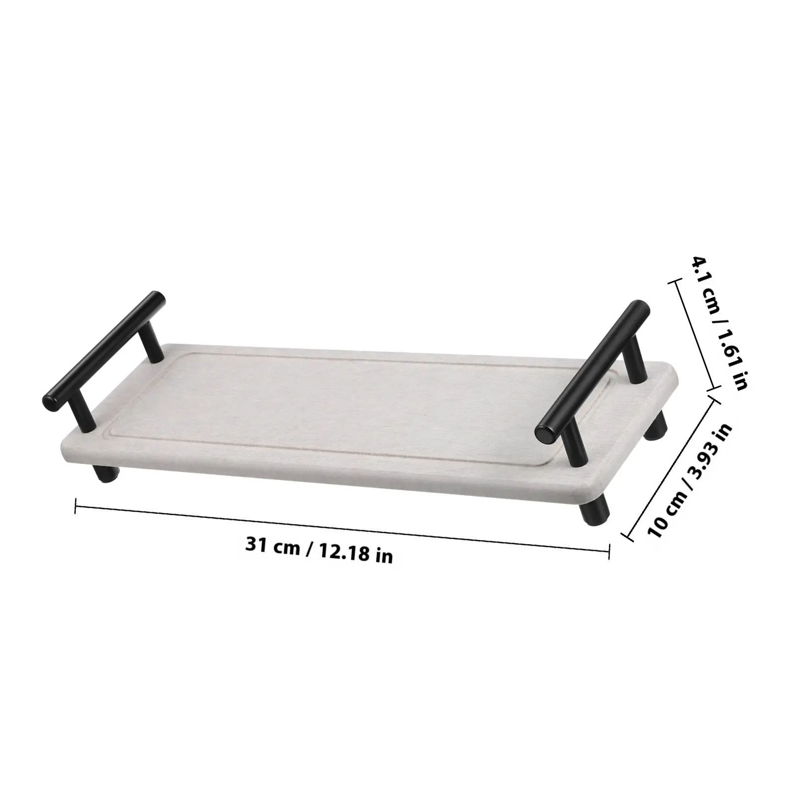 Bathroom Tray Mat for Sink – Moisture Absorbing, Non-Slip Vanity Organizer, Compact Drying Mat for Stone or Tile Countertops