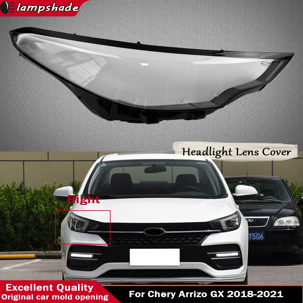 

Car Front Headlamps Cover Transparent Lampshade Headlights Plexiglass Housing Replace Shade For Chery Arrizo GX 2018 - 2021