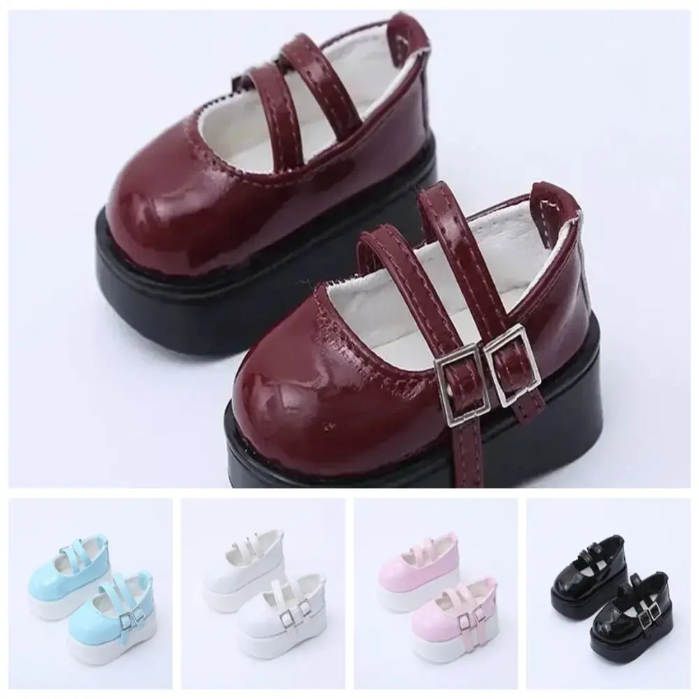 

PU 1/4 Doll's Shoes Heightened Mini Thick Sole Bjd Doll Leather Shoes Cortical Luster Cute Dress Up 1/4 Doll Shoes