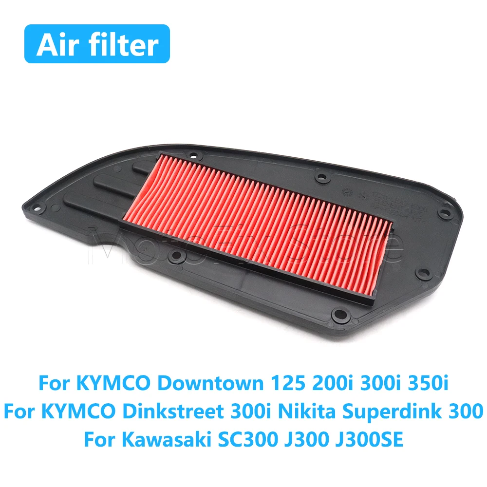 

Motorcycle Accessories Air Filter For KYMCO Downtown 125 200i 300i 350i Nikita Superdink 300 For Kawasaki SC300 J300 J300SE