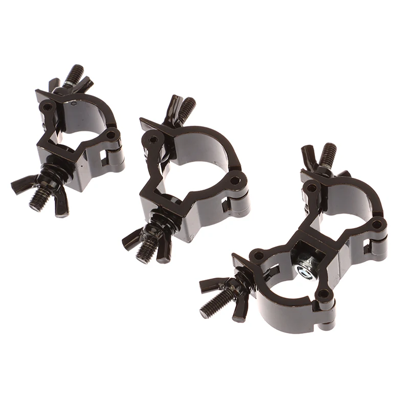 Aluminum Swivel Scaffolding Truss Clamp Stage Lights Hook Single/Double-ring Buckle Coupler Tube 18 - 52MM For Max Loading 100kg