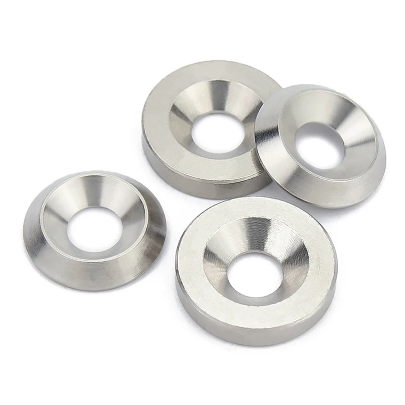 M3 M4 M5 M6 M8 M10 304 Stainless Steel Countersunk Washer Concave Convex Conical Washers Conical Flat Solid Head Gasket