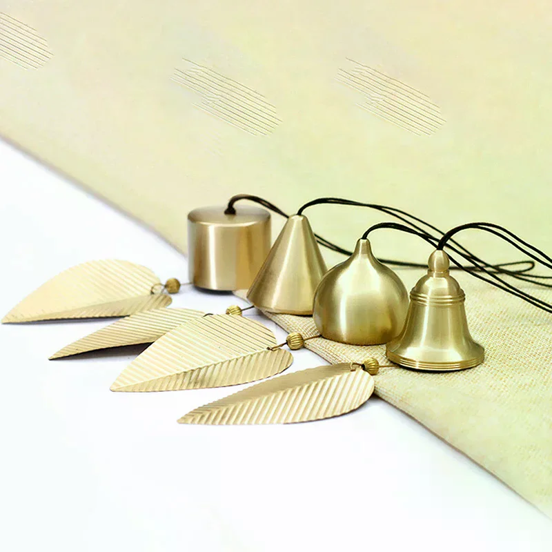 Japanese Wind Chimes Copper Wind Bells Outdoor Yard Garden Hanging Decorations Wind Music Home Decoration Landscape Bell Sound