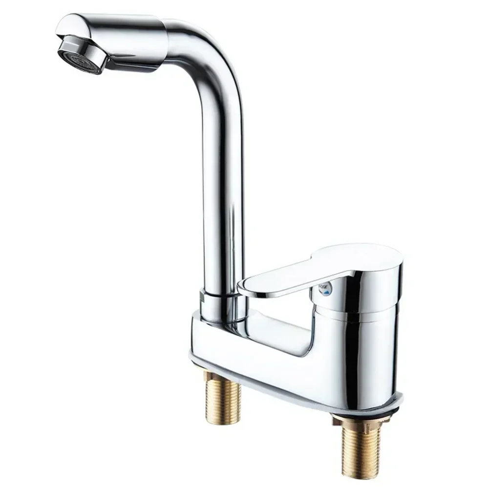 Sink Water Tap Washbasin Faucet Double Hole Old-fashioned Parts Plating Base Zinc Alloy Anti-corrosion Bathroom