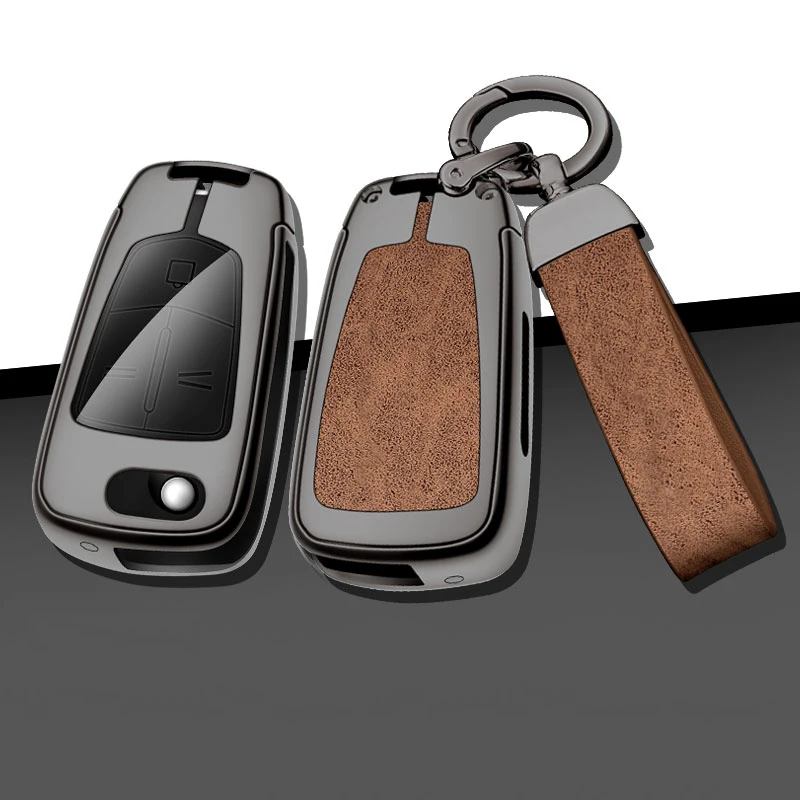 Car Metal Key Case Cover Shell Fob For Vauhxall Opel Astra H Corsa D Insignia Vectra Zafira Signum Protector Bag Accessories