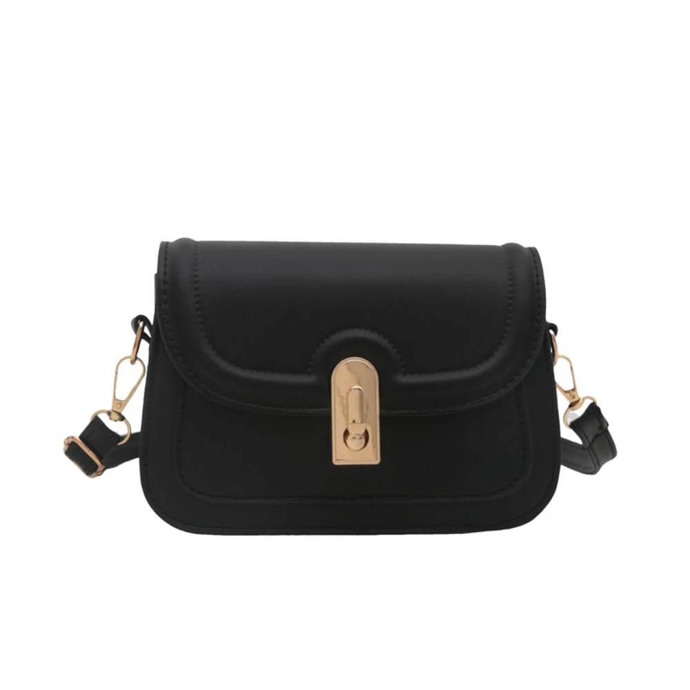 Women's Crossbody Bag New Fashion Solid Color High-Grade Buckle Single Shoulder Bags All-Matched Versatile Commuter Packs