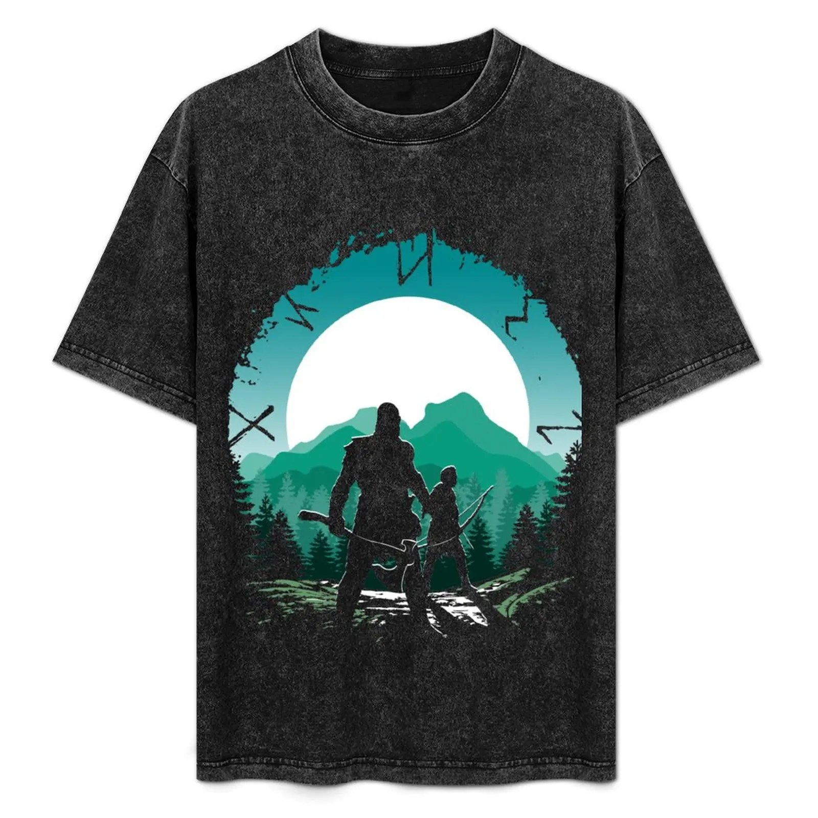 

Kratos and son T-Shirt Urban Casual Loose Fit Tee