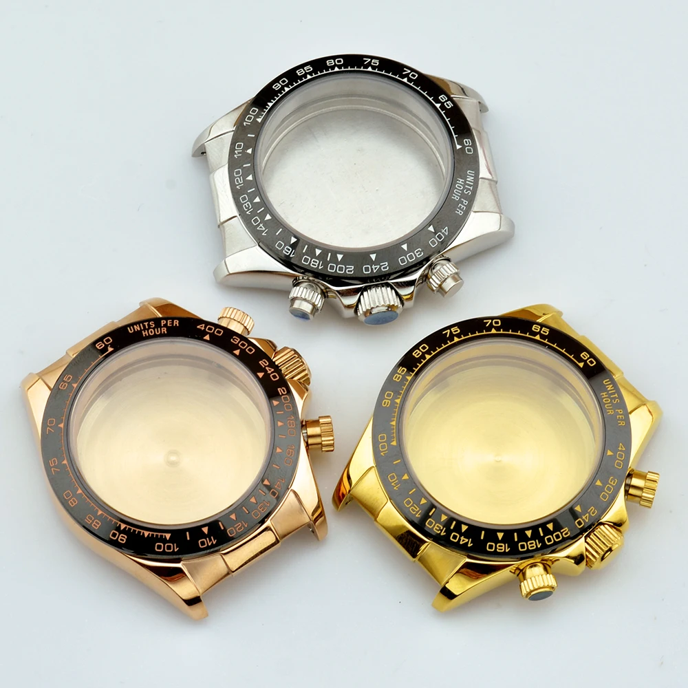 ตัวเรือนนาฬิกา NEITON VK63 ขนาด 39 มม. สีเงิน/ทอง พร้อมสาย สแตนเลสแท้ สำหรับนาฬิกา VK63 ระบบอัตโนมัติ อะไหล่เสริม