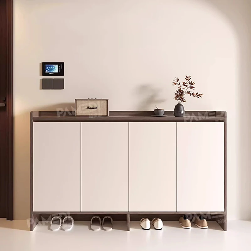 

Designer Luxury Shoe Cabinet Modern Vertical Slippers Wooden Living Room Storage Shoe Shelf Organizer Gabinete Home Furniture