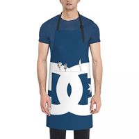 DC Shoe Co Apron Chef Cooking Baking Tablier Sleeveless Bib Kitchen Cleaning Pinafore for Women Men Painting