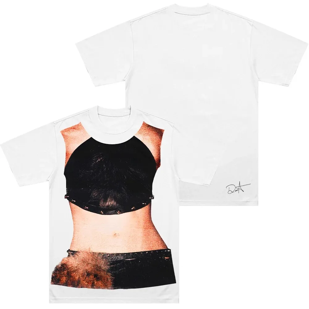 KATSEYE periféricos divertidos MANON Lara Daniela camisetas con estampado gráfico hombres mujeres cuello redondo algodón camisetas cómodas Casual Harajuku Top