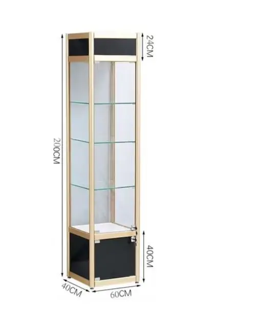 

Factory direct sales classy lockable tempered glass cabinet glass display cabinet glass cabinet led light jewelry display cabine