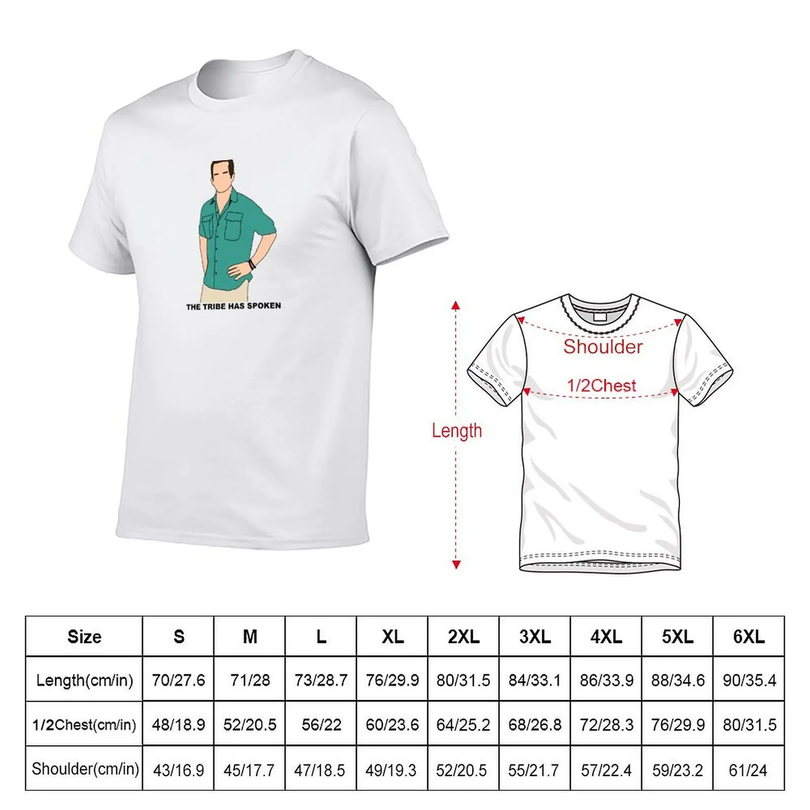 تي شيرت CBS Survivor Jeff Probst-The Tribe Has Spoken تي شيرت رجالي تي شيرت للرجال كاجوال تي شيرت قطني #5