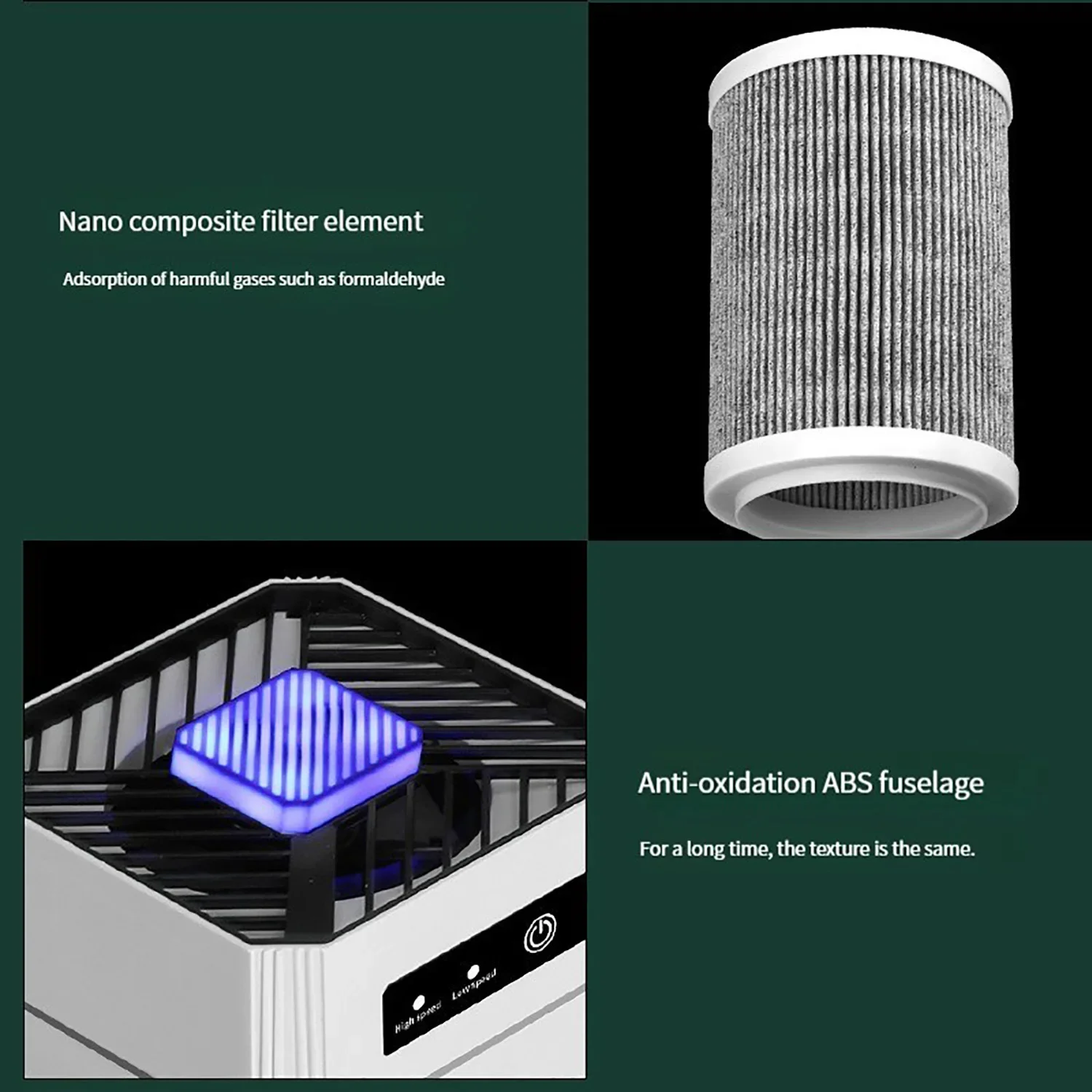 2024 Xiaomi Air Purifier Negative Ions Generator Remover Odor Smoke for Car Room Kitchen with HEPA Filter Air Freshener Cleaner