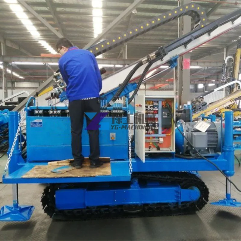 Mobile Full Hydraulic Crawler Anchor Diesel Electric Power Drilling Rig