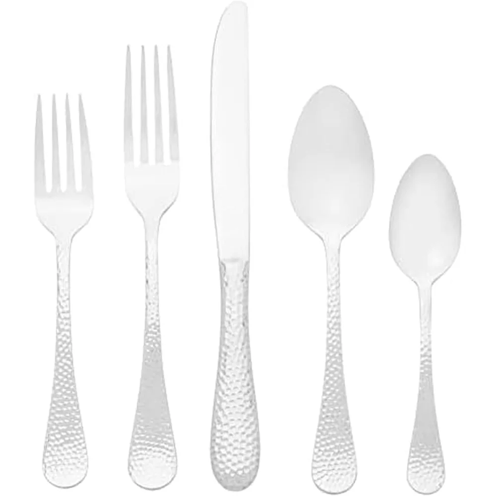 

18/10 Stainless Steel 20-Piece Flatware Set, Brooklyn Style