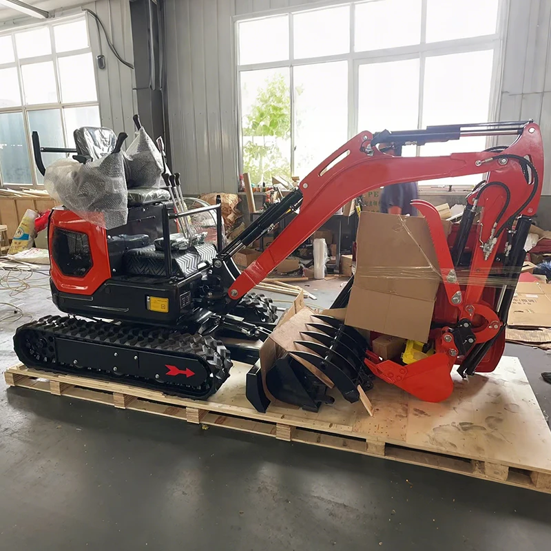Cheap Diesel Mini Excavator Euro 5 CE EPA 1.8 Ton Diesel Excavator Farm Hydraulic Crawler Small Digger With Cab Customized