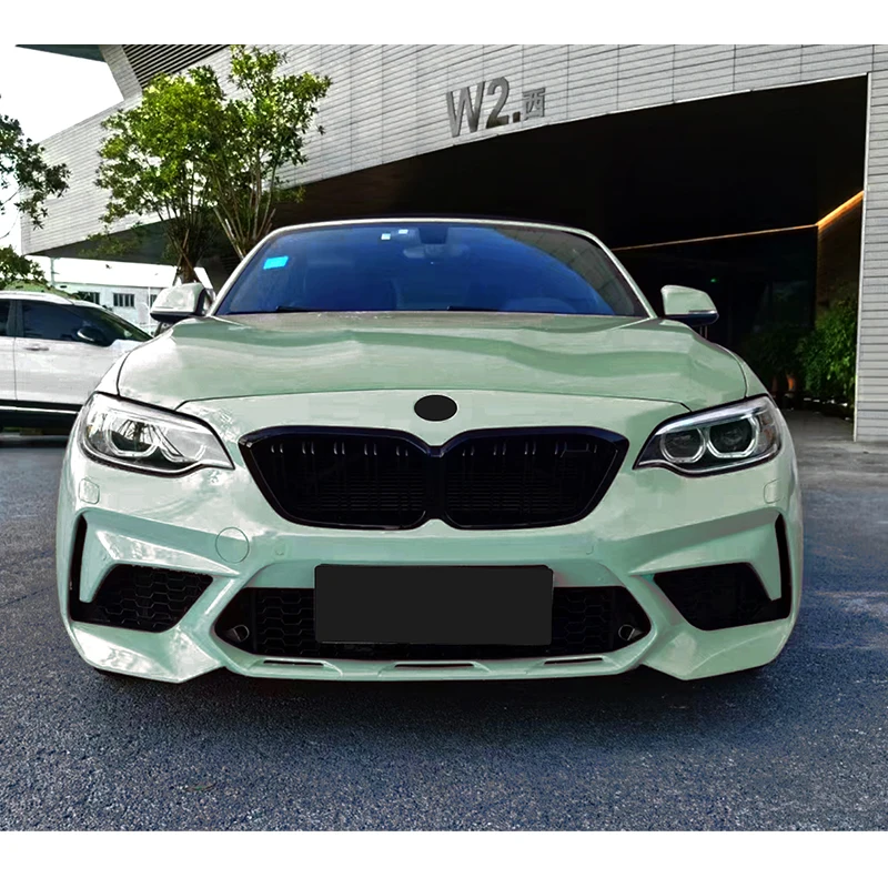 2 F22 F23 upgrade to  M2C Style PP ABS Car Front Rear Bumper Body Kit For  F87