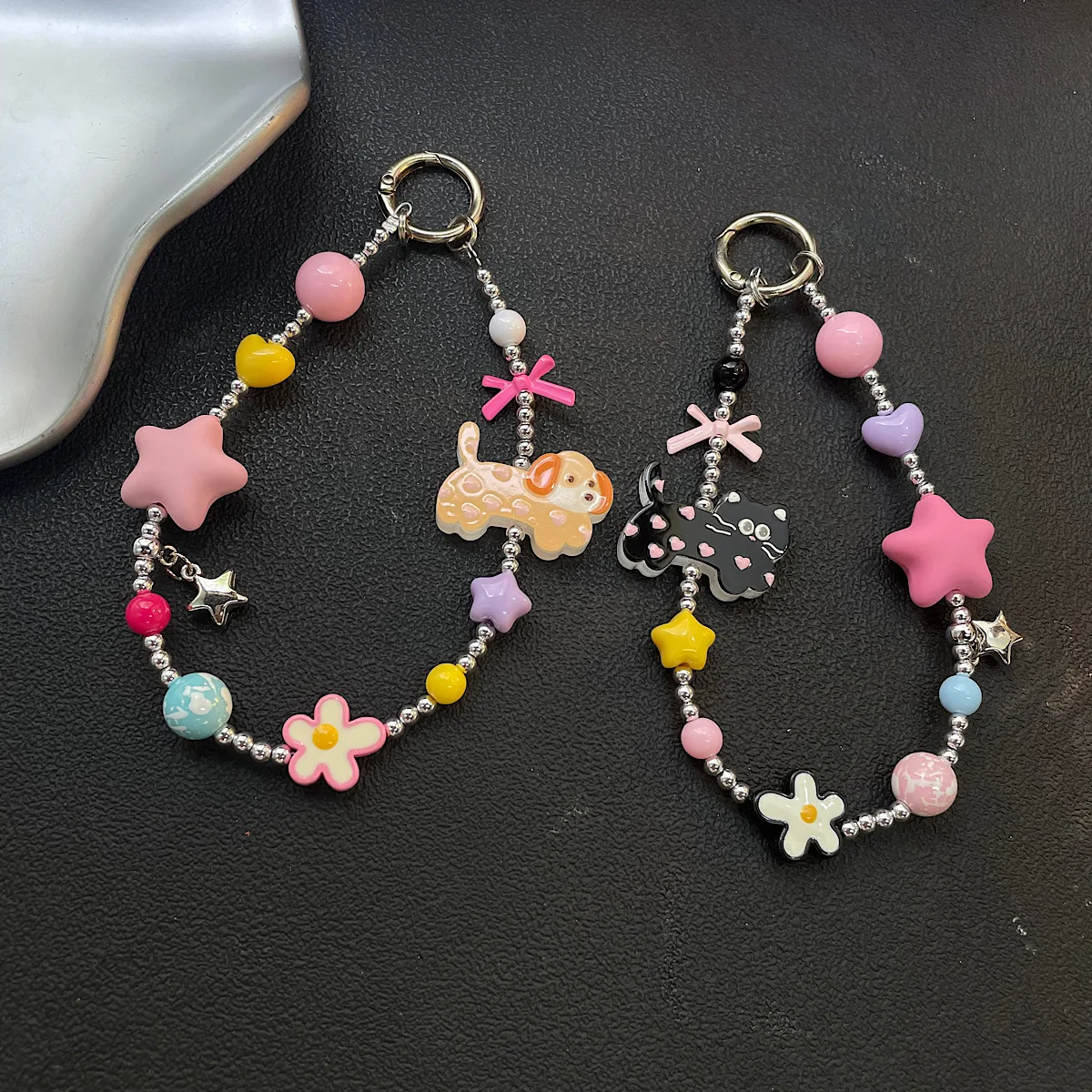 

Ins Dopamine Cute Phone Chain Bag Car Key Hanging Chain AirPods Earphone Case Hanging Jewelry Phone Chain