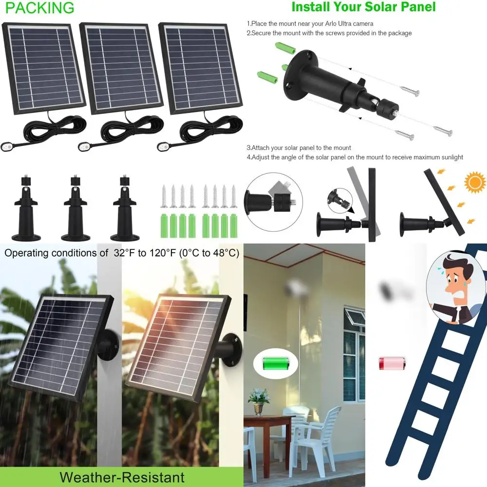 

3-Pack Rechargeable Battery with Magnetic Charging Cable, 360° Adjustable Mount for Pro 5S 2K/Pro 4/3/Ultra 2/Ultra/Go 2 Cameras