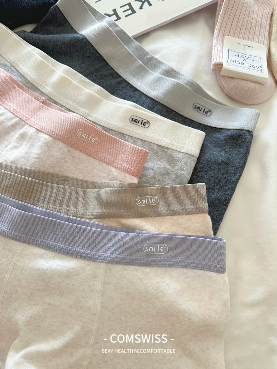 Glutinous couple men's pants A color cotton men's underwear men's panties boxers