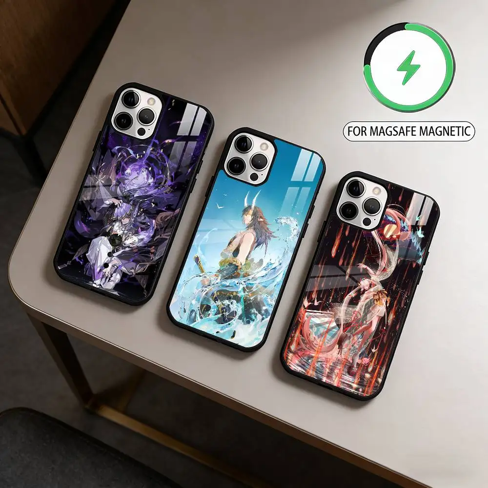 

Cool O-Onmyoji Game Phone Case For iPhone17,16,15,14,13,12,11 Plus,Pro Max Magnetic For Magsafe Wireless Charging