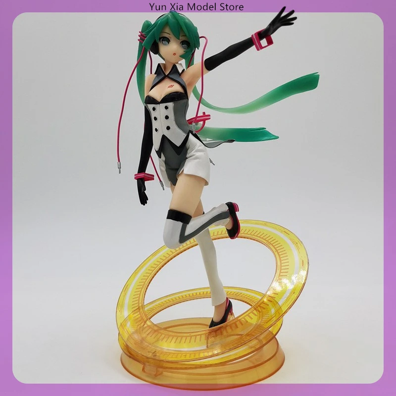 

23cm Hatsune Miku Dream Fever Standing Position Girl Figure Model Statue Boys Collection Desktop Decoration Ornament Toys Gifts