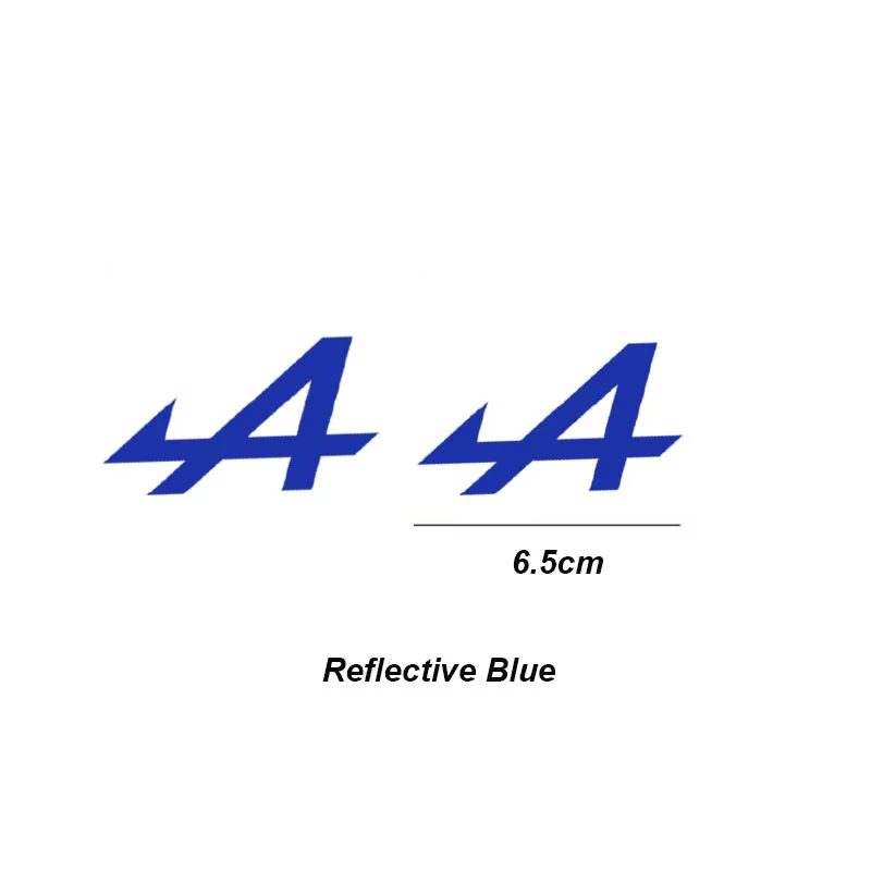 2Pcs Alpine Style 4 Logo Waterproof Vinyl Car Stickers Vehicle Window Multicolor Decals