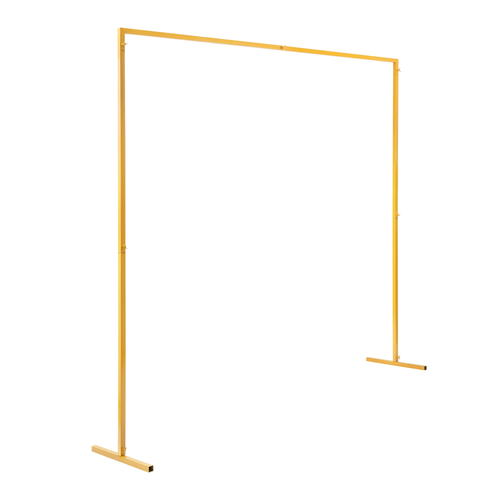

200*200cm Wedding Bracket Adjustable Height Square Arch Stand 6.6x6.6Ft Backdrop Frame for Weddings Anniversaries Party Decor