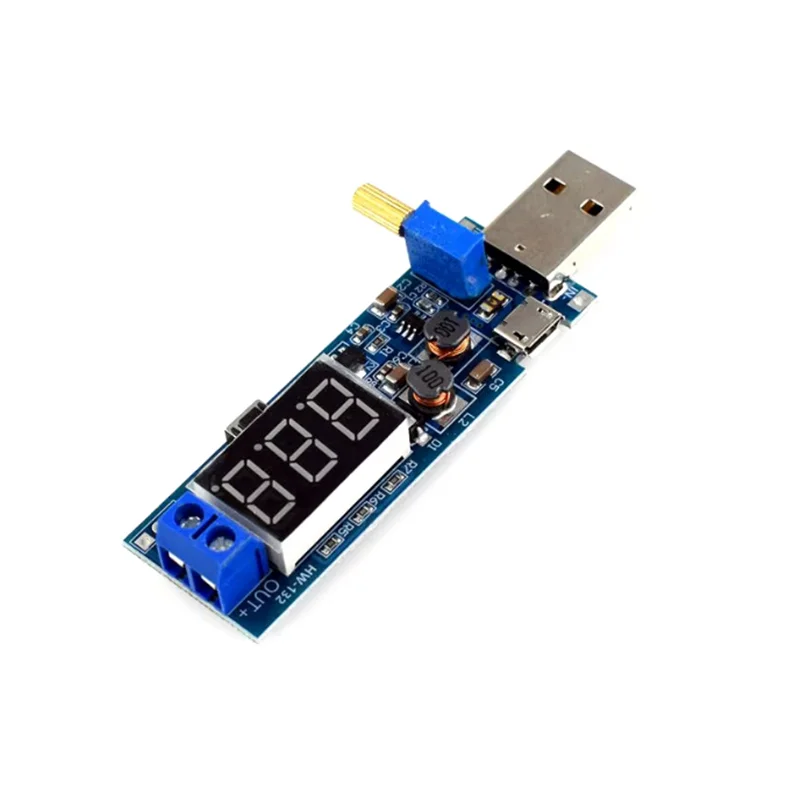 Boost Buck Converter micro USB Step UP / Down Power Supply Module DC-DC 5V to 3.3V / 12V Adjustable Out DC 1.2V-24V