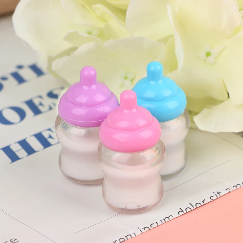 1Pc Kinder Pretend Spiele Spielzeug Mini Nippel Baby Puppe Schnuller Flasche Für Puppe Haus Fütterung DIY Zubehör Zufällige farbe