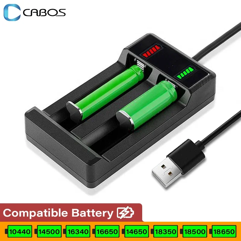 18650 Battery Charger 1/2/4 Slots Lithium Battery Fast Charging Charger USB 4.2V Rechargeable for 14650 18350 18500 18650 16340