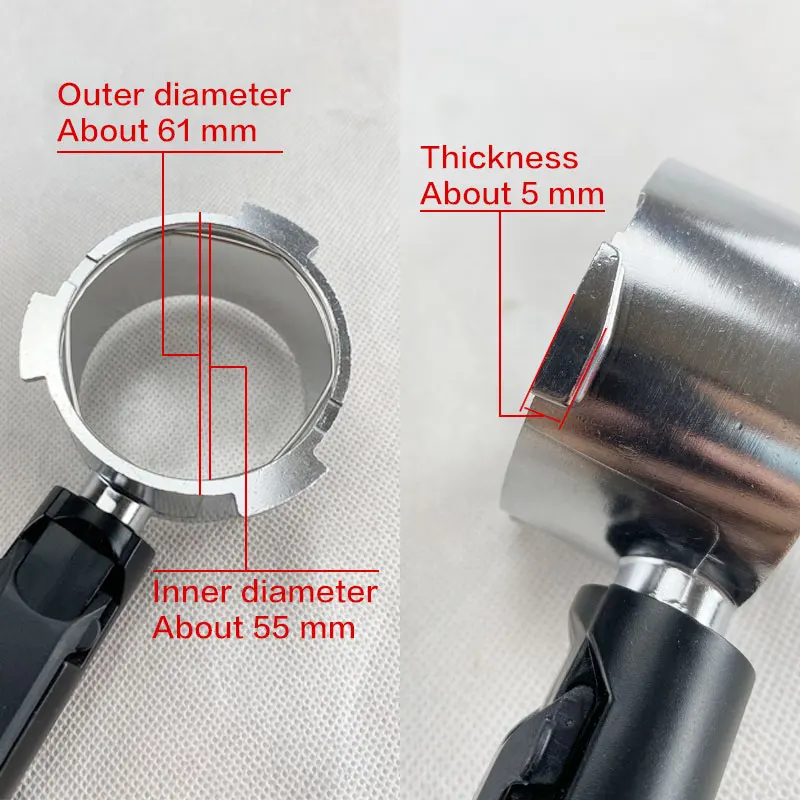 Delonghi-Coffee Bottomless Portafilter สำหรับ Delonghi Naked เปลี่ยน51มม.Keranjang Saringan อุปกรณ์เสริมกาแฟ.