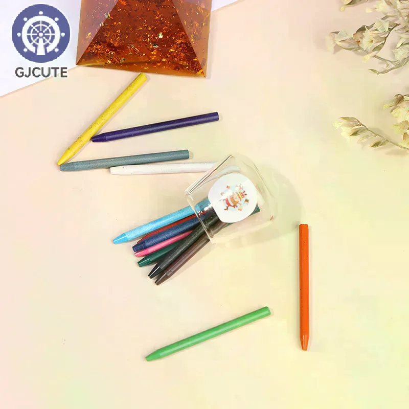 1 set di pastelli in miniatura per casa delle bambole in scala 1/12 per accessori per la casa delle bambole