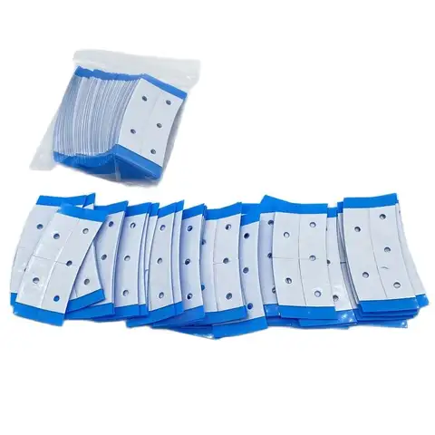 40 Pieces Blue Double Side Tape Strong Lace Front Wig Tape Double Sided Tape for Toupee Wig Adhesive
