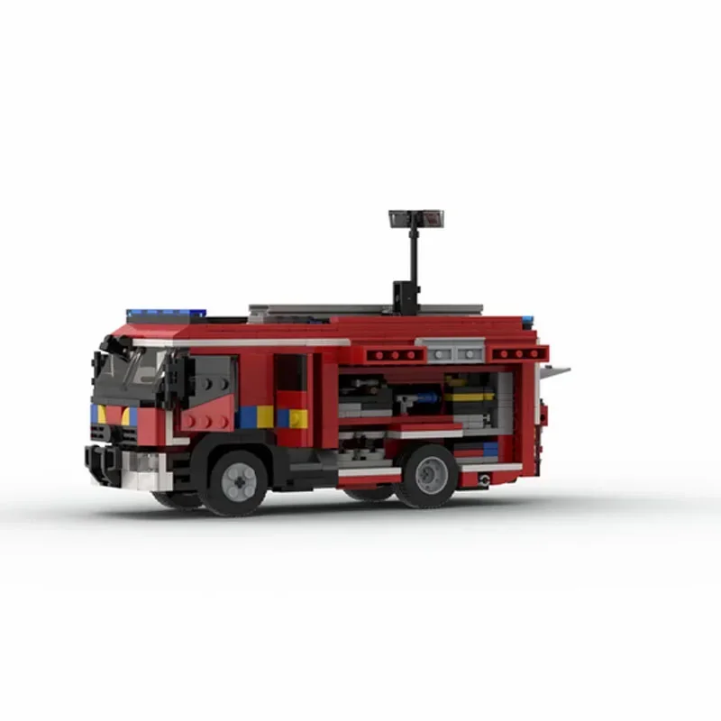 Fire Truck High Altitude Utility Vehicle MOC-48615 Fire Truck Building Block Toy Model 626PCS Birthday Gift Kids Christmas Gifts