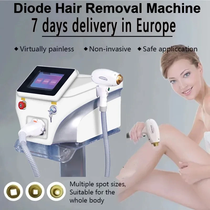 

Newest 755nm 808nm 1064nm 3 Wavelength 808nm Diode Laser 808nm laser Hair Removal Machine for salon