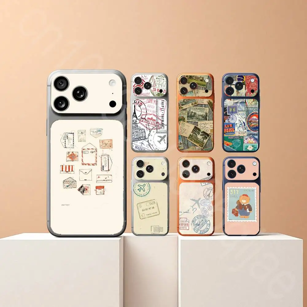 

Stamp For iPhone 17proMax 17pro Full Cover Decal Skin Wrap Rear Protective Sticker Film